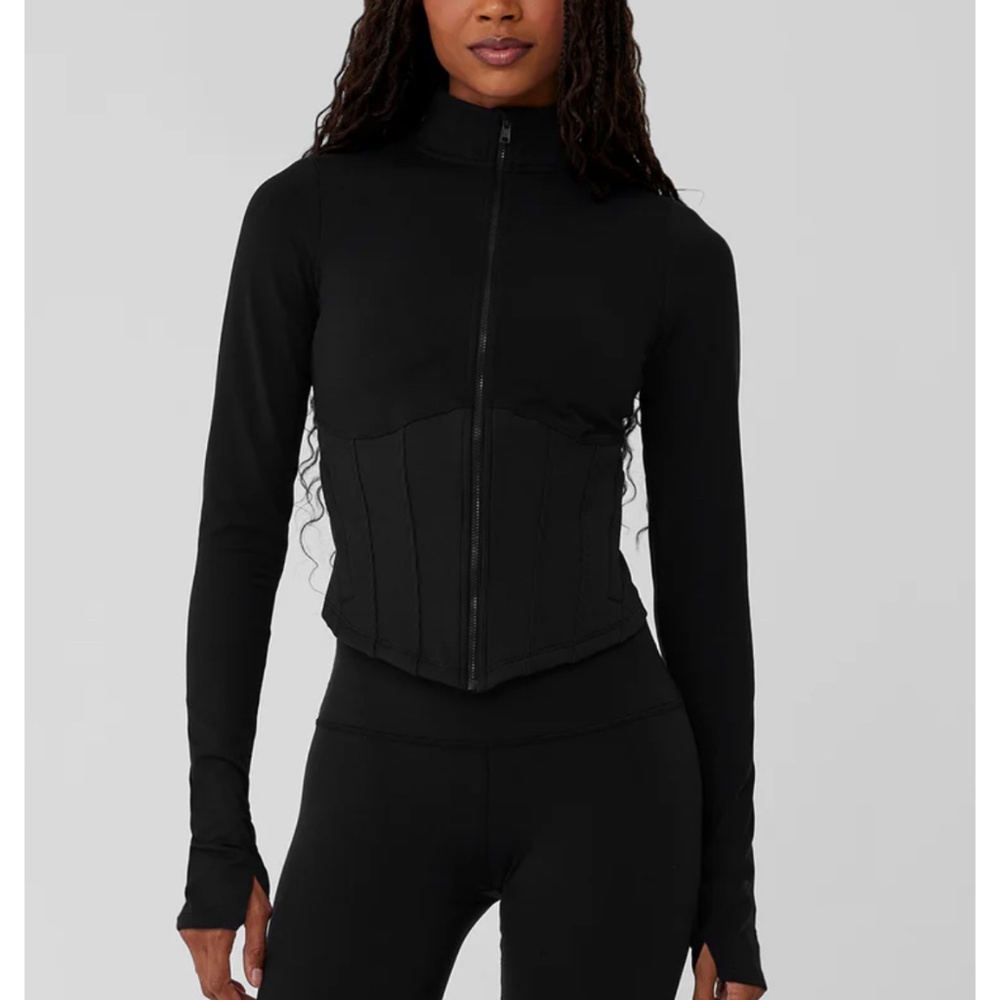 Brand New - Alo Airbrush Corset Full Zip Jacket - Size Small